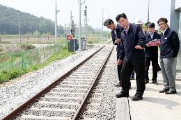 첨부 이미지: 20190516 경의선(문산-임진강) 전철화사업 현장점검3