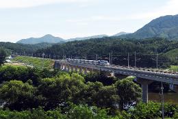 첨부 이미지: 20170803 오대천교 시운전(원주-강릉)(KTX산천)2